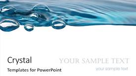  Presentation with rain water - Beautiful slides featuring water background backdrop and a white colored foreground