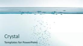  Presentation with deep - Beautiful PPT theme featuring water background backdrop and a sky blue colored foreground