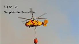  Presentation with helicopter - Audience pleasing presentation consisting of lying next to the robot backdrop and a coral colored foreground