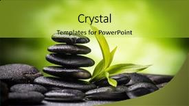  Presentation with water bamboo - Audience pleasing PPT theme consisting of water balance - still life with zen basalt backdrop and a yellow colored foreground