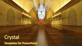  Presentation with baptism - Cool new presentation design with water baptism - beautiful interior of st theresa backdrop and a tawny brown colored foreground