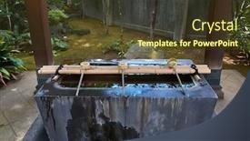  Presentation with shinto - Amazing presentation theme having water-basin-in-a-shinto backdrop and a tawny brown colored foreground