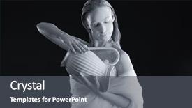  Presentation with aquarius - Theme consisting of water birth - beautiful young woman with amazing background and a dark gray colored foreground