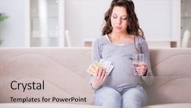 Presentation with medicine pregnant woman - Cool new theme with water birth - pregnant woman sitting on sofa backdrop and a lemonade colored foreground