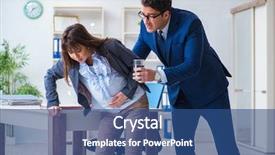  Presentation with pregnant woman in hospital - Cool new PPT theme with water birth - pregnant woman struggling backdrop and a ocean colored foreground