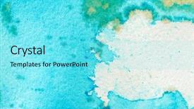  Presentation with watercolor - Presentation design enhanced with water blob - watercolor background background and a arctic colored foreground