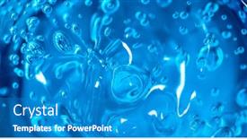  Presentation with silica - Colorful slide deck enhanced with water blue gel balls polymer gel silica gel balls of blue hydrogel crystal liquid ball with reflection texture background close up macro soapsuds background with air bubbles backdrop and a teal colored foreground