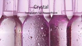  Presentation with water bottle - Slide set having water bottles close up background and a lemonade colored foreground