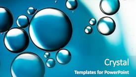  Presentation with soaring - Beautiful PPT layouts featuring water bubbles background blue abstract backdrop and a teal colored foreground
