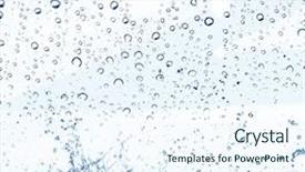  Presentation with water - Beautiful PPT layouts featuring water bubbles isolated on white backdrop and a sky blue colored foreground