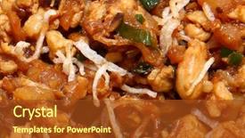  Presentation with iceburg - Colorful slides enhanced with water chestnut scallion soy iceburg backdrop and a tawny brown colored foreground