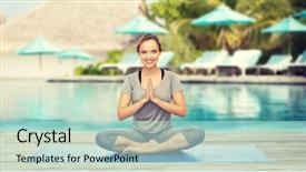  Presentation with sport and health - PPT theme having water class 7 - fitness sport people and healthy background and a  colored foreground