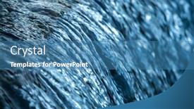  Presentation with water river - Presentation theme with water-cocept-river-water-flowing background and a teal colored foreground