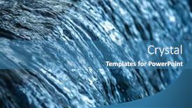  Presentation with water river - Colorful PPT theme enhanced with water-cocept-river-water-flowing backdrop and a teal colored foreground