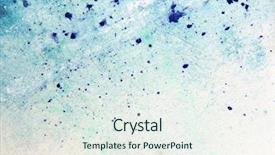  Presentation with abstract water colour - Audience pleasing slides consisting of water colour - abstract blue waterolor 4 backdrop and a sky blue colored foreground