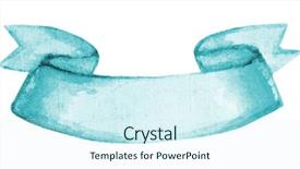 Presentation with colorful - PPT layouts having water colour - hand painted ribbon colorful isolated background and a cool aqua colored foreground