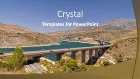  Presentation with water dam - Presentation consisting of water-dam-rules-embalse-de background and a teal colored foreground