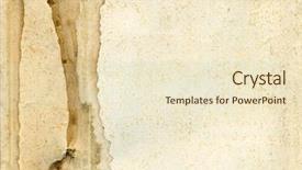  Presentation with aging - Colorful PPT theme enhanced with water damage - aging paper backdrop and a cream colored foreground