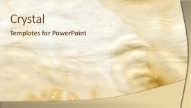  Presentation with old page - Presentation theme consisting of water damage - page of the old book background and a cream colored foreground