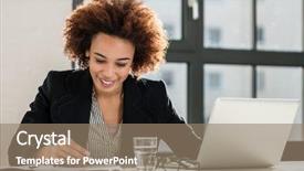  Presentation with african american business - Amazing theme having water data - portrait of african american female backdrop and a coral colored foreground