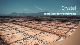  Presentation with water desalination - Amazing presentation design having water desalination - saltworks salinas de janubio colorful backdrop and a ocean colored foreground