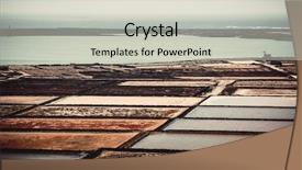  Presentation with water desalination - Colorful presentation design enhanced with water desalination - saltworks salinas de janubio colorful backdrop and a soft green colored foreground