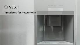  Presentation with water dispenser - Slides consisting of water dispenser in modern steel background and a light gray colored foreground