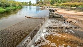  Presentation with water dam - Cool new presentation with water diversion dam backdrop and a coral colored foreground