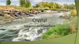  Presentation with water dam - Amazing presentation theme having water diversion dam backdrop and a mint green colored foreground