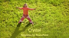  Presentation with ground water - Slides featuring water drain hatch in grass background and a tawny brown colored foreground