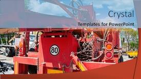  Presentation with water drilling - Slide deck with water-drilling-rig-used background and a light blue colored foreground