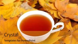  Presentation with water cup - Cool new slides with water drinks maple - cup of hot beverage backdrop and a  colored foreground