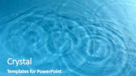  Presentation with water drop - Colorful PPT layouts enhanced with water drop close-up backdrop and a teal colored foreground