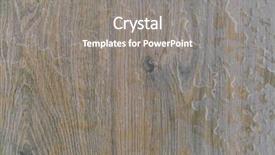  Presentation with crystal for drop of water on w - Slide deck having water drop on a wood background and a  colored foreground