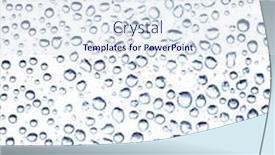  Presentation with water color - Audience pleasing slide deck consisting of water-drop-on-glass-raindrops backdrop and a sky blue colored foreground
