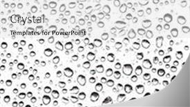 Presentation with drop - Amazing PPT layouts having water-drop-on-glass-raindrops backdrop and a light gray colored foreground