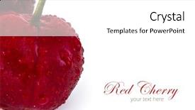  Presentation with water drop green planet - Amazing slides having water drop on sweet cherries backdrop and a  colored foreground