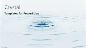  Presentation with ripples - Audience pleasing slides consisting of water drop with ripples backdrop and a sky blue colored foreground