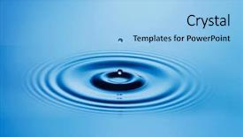  Presentation with water drop - Colorful presentation enhanced with water drop backdrop and a light blue colored foreground