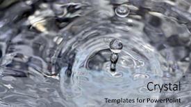  Presentation with water drop - Slide deck consisting of water drop background and a light gray colored foreground