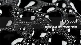  Presentation with water droplets - Slides with water-droplets-on-glass-surface background and a dark gray colored foreground