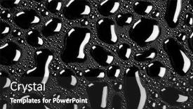  Presentation with water droplets - Colorful theme enhanced with water-droplets-on-glass-surface backdrop and a dark gray colored foreground