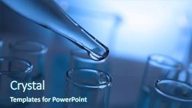  Presentation with saving water - Colorful slide deck enhanced with water dropping from dropper backdrop and a ocean colored foreground