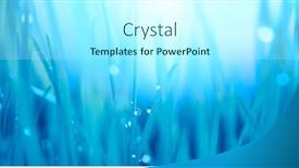  Presentation with abstract water drops - Amazing slide deck having water-drops-abstract-de-focus backdrop and a arctic colored foreground