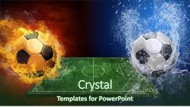  Presentation with water drops - Amazing PPT layouts having water drops and fire flames backdrop and a forest green colored foreground