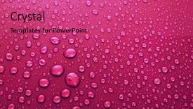  Presentation with water drop - Presentation theme enhanced with water drops background with big background and a coral colored foreground