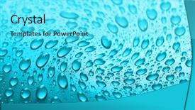  Presentation with water drops - Amazing slide set having water drops background backdrop and a arctic colored foreground