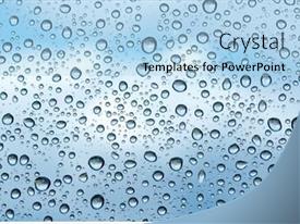 Water Drops Background PPT template 42 | CrystalGraphics