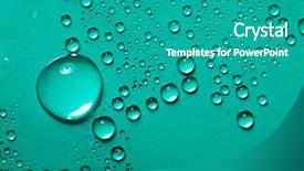  Presentation with water drop - Theme enhanced with water-drops background background and a teal colored foreground