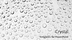  Presentation with water drops - PPT theme enhanced with water drops background background and a white colored foreground